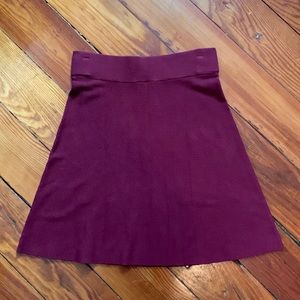 NWT Loft Burgundy Skirt